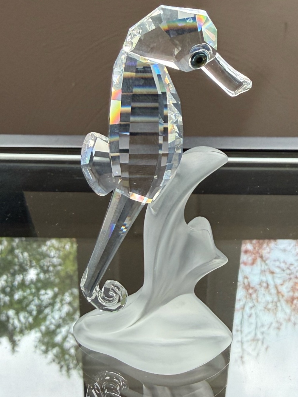Swarovski Crystal Seahorse Figurine w/ Original Box Retired Vintage Austria